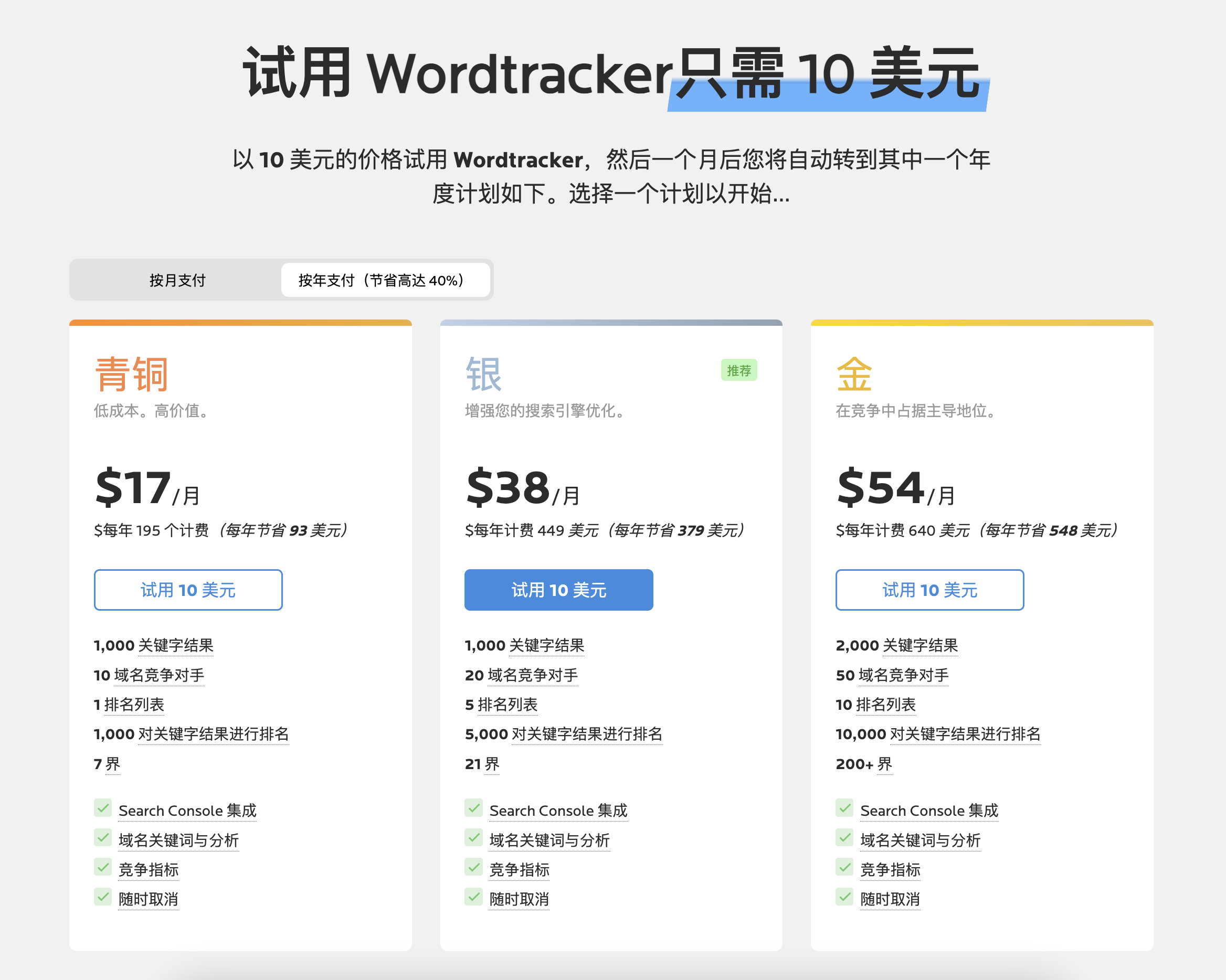 关键词研究工具Wordtracker